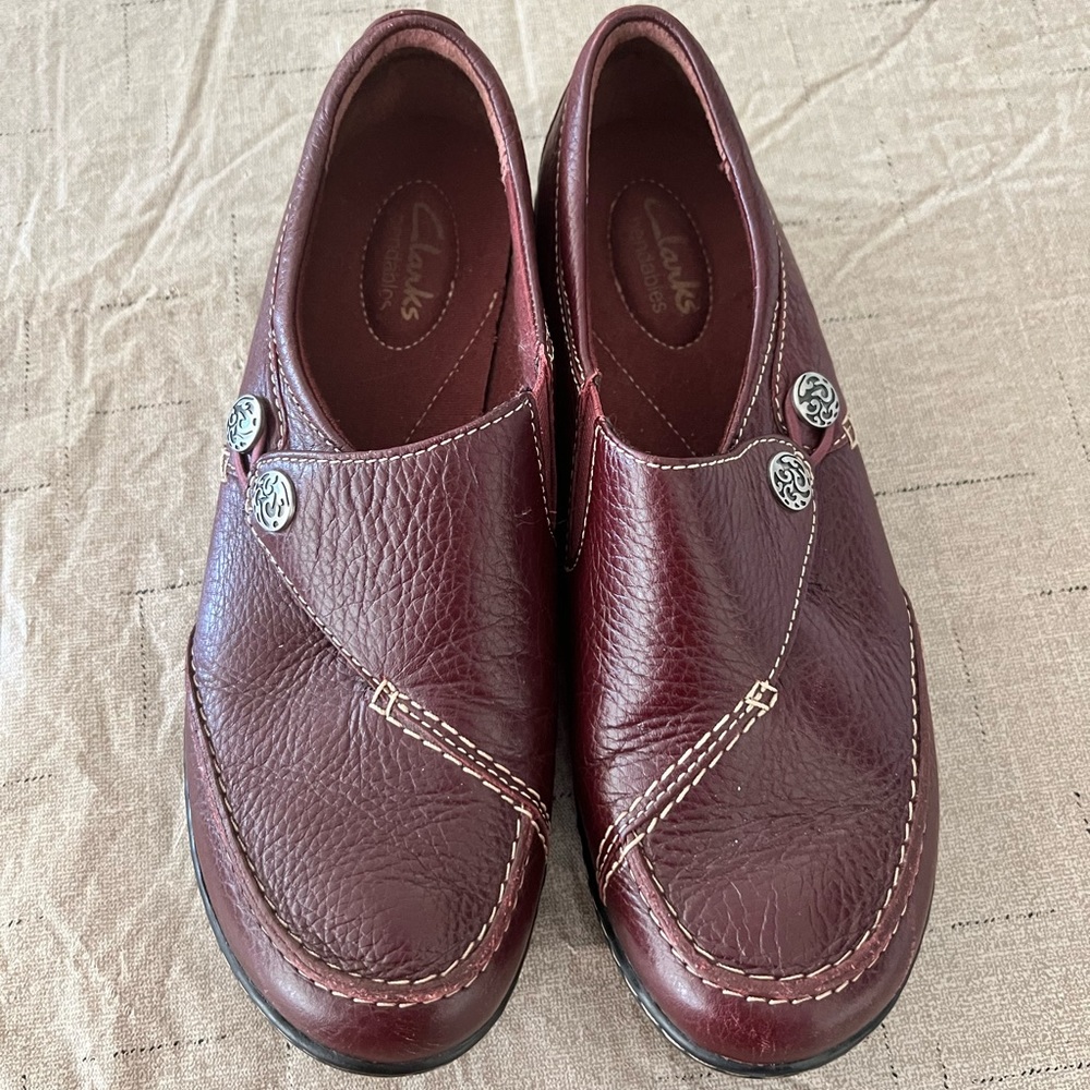 Clarks women's Ashland shoes 8.5 in Redwood.